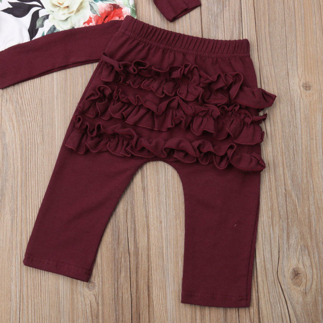 burgundy baby outfit