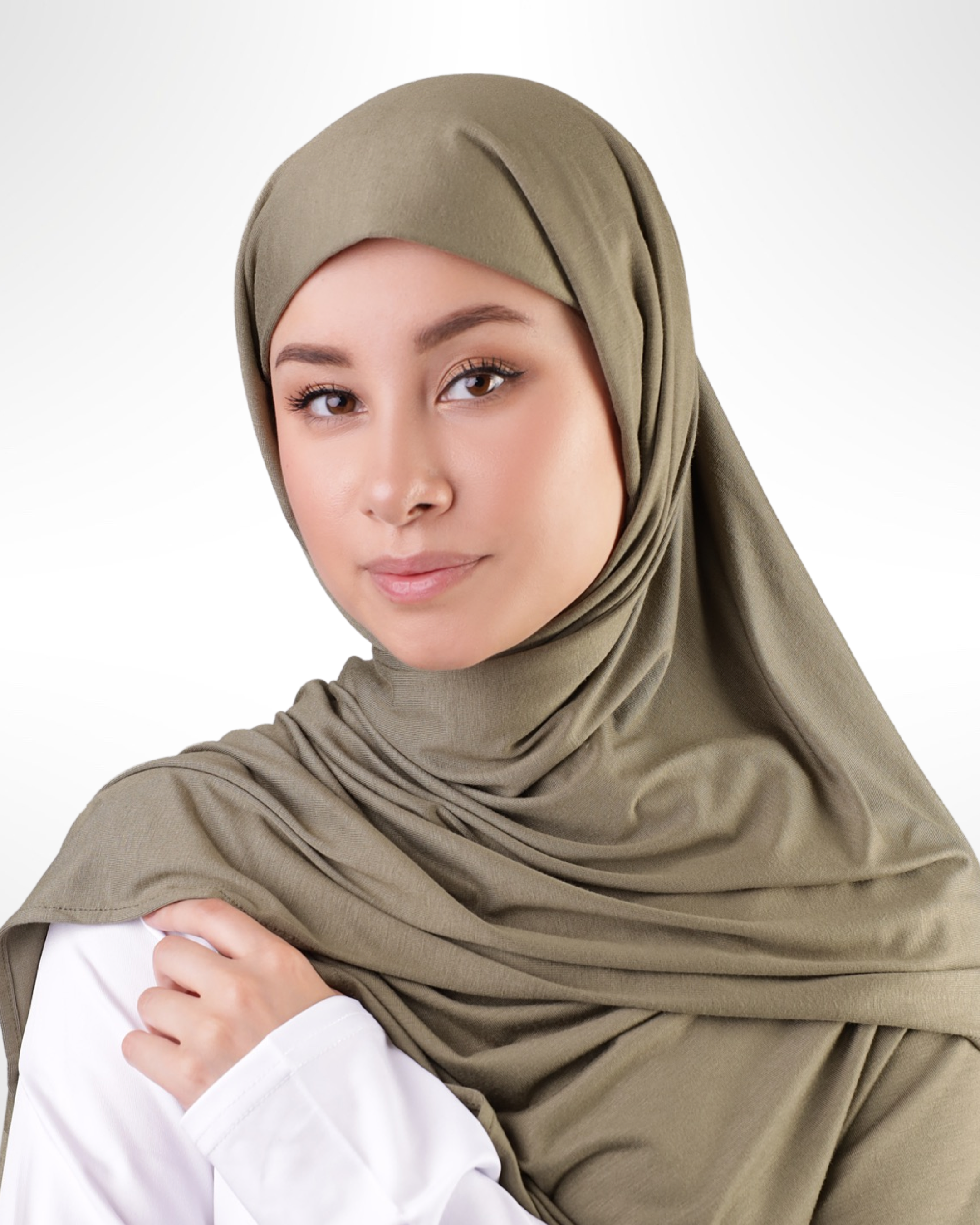 Premium Jersey Hijab - Graphite - Rectangle 65 x 27 / Graphite / Jersey