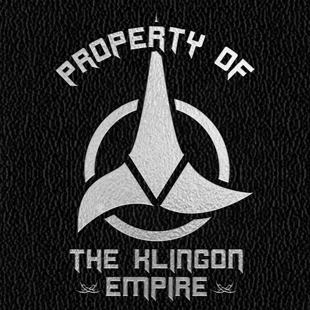 klingon symbol black and white