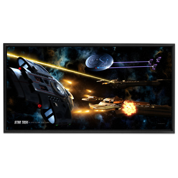 Ships Of The Line Floating Framed Canvas Star Trek Shop