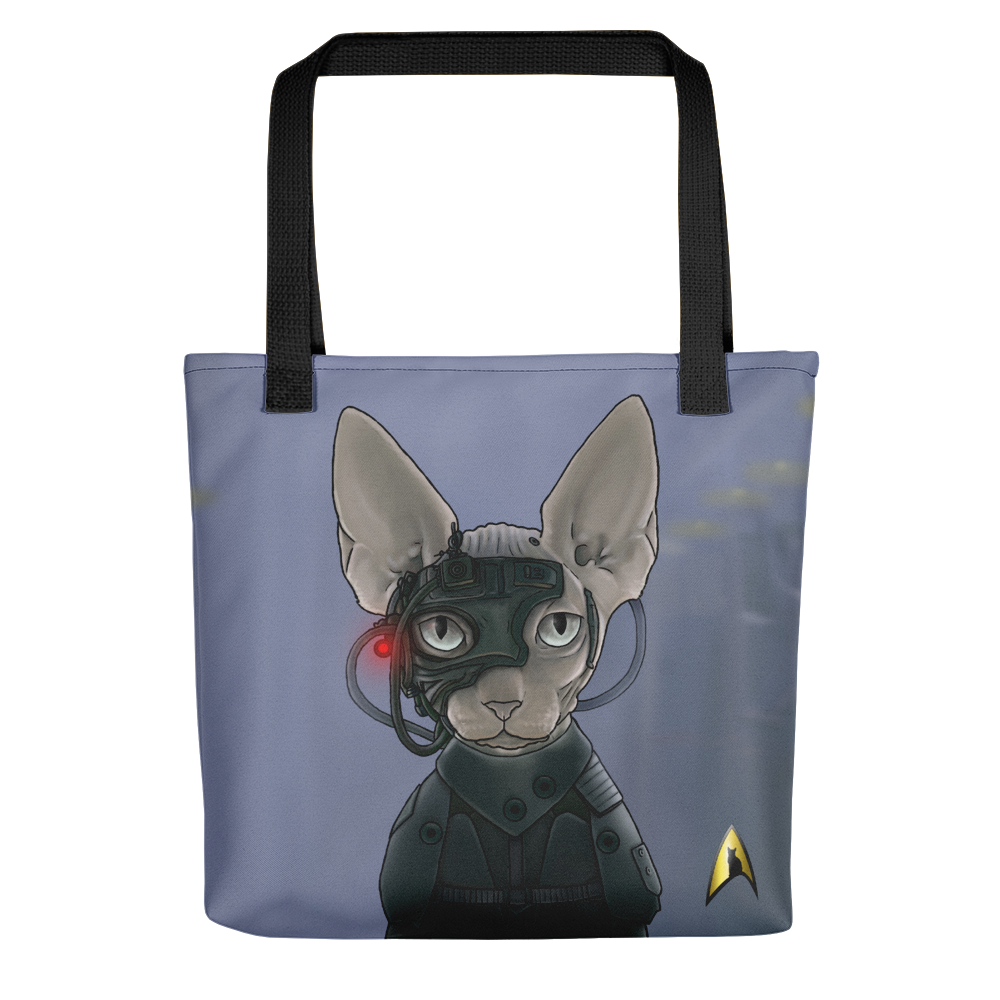 Download Star Trek The Next Generation Borg Cat Premium Tote Bag Star Trek Shop