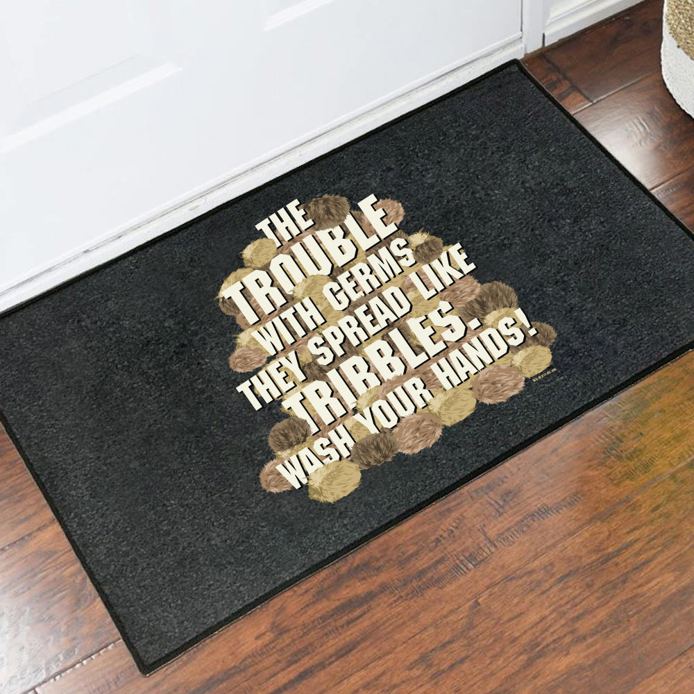 Download Star Trek The Original Series Wash Your Hands Tribbles Stack Door Mat Star Trek Shop