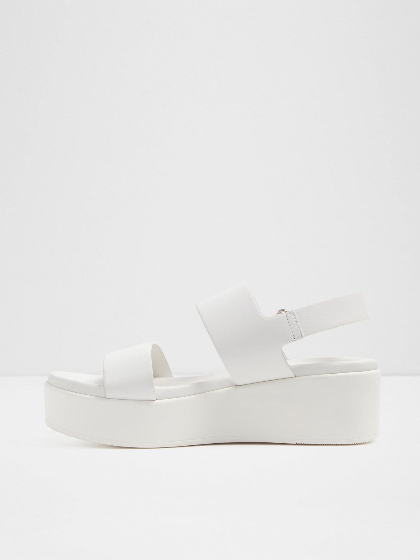 White Platform Sandals - Overcube