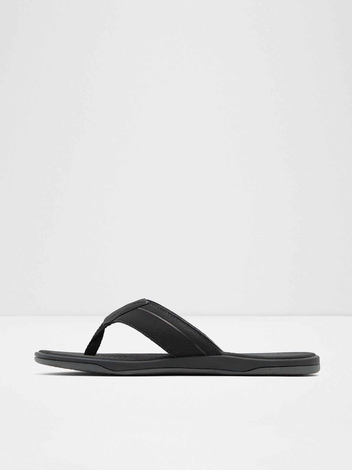 aldo black flip flops