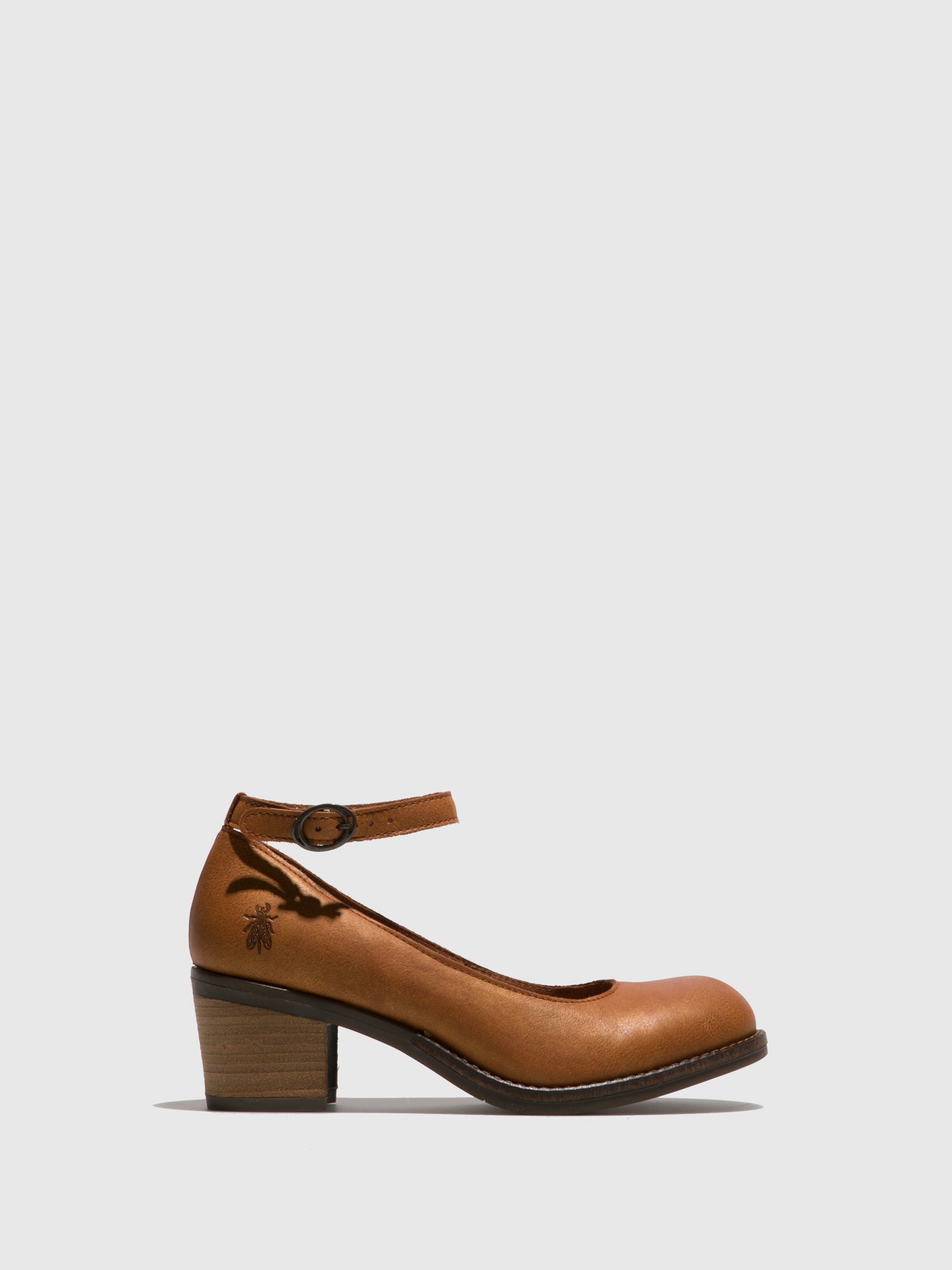 Brown Ankle Strap Shoes - Overcube