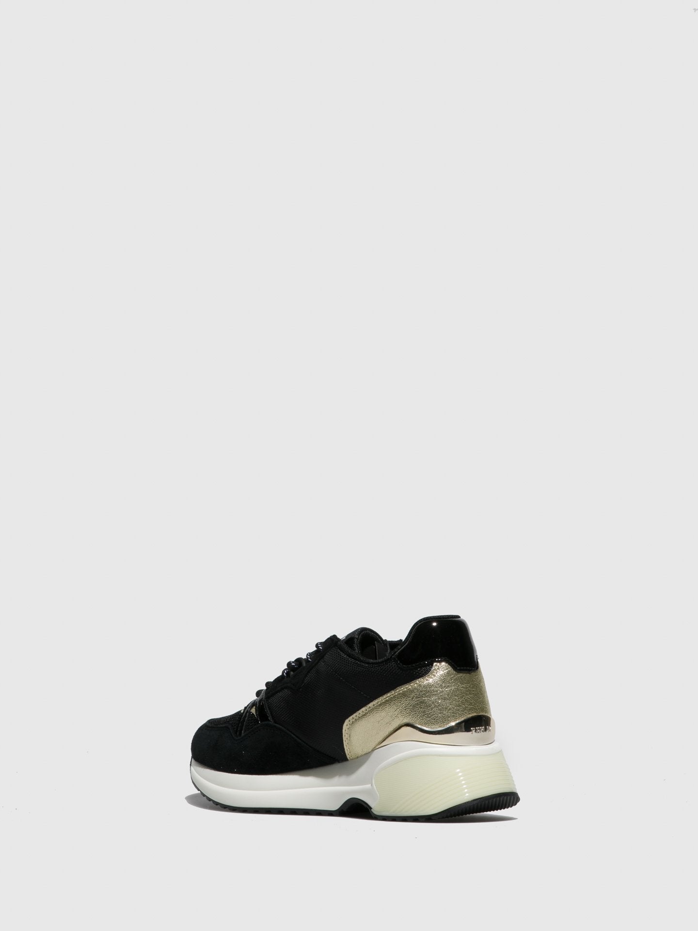 Gold Lace-up Trainers - Overcube