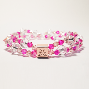 hot pink crystal bracelet