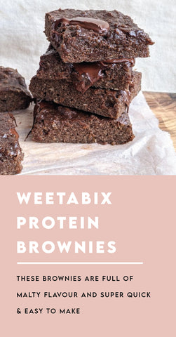 Weetabix Protein Brownies, protein recipes, diet protein, healthy protein, vegan protein, whey protein, pea protein, soy protein, healthy chocolate recipes, healthy brownies, healthy brownie recipes
