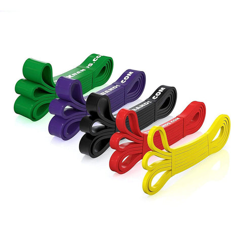 Resistance bands for working out at home or on the go.
