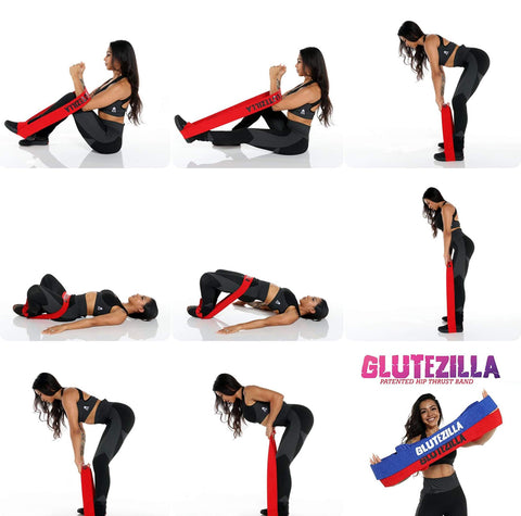 Glutezilla Band from X Bands resistance bands for booty building.