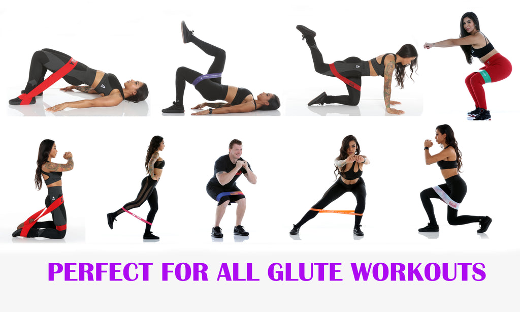 X Bands Booty Resistance Bands - Glute Exercise Gym/Workout Accessories