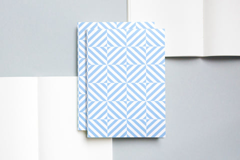 Ola Alma Print Layflat Notebook in Salvia Blue