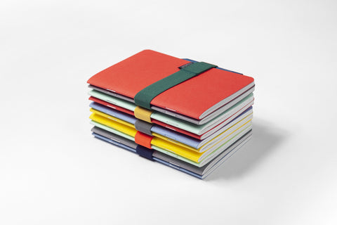 Papelote Amok saddle stitched or staple bound A6 notebooks