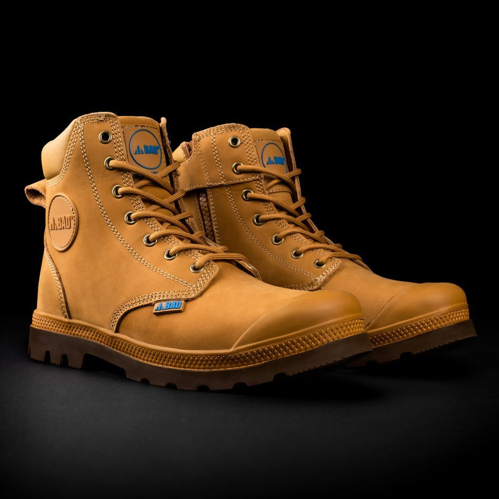 men's side zip work boots