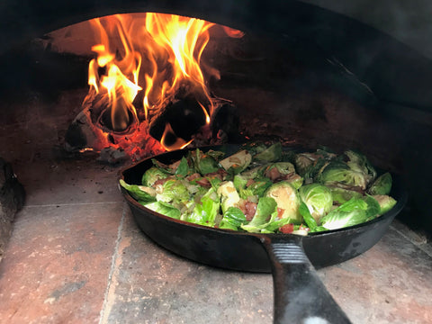 brussel sprouts authentic pizza oven
