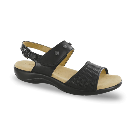 Product image of the Lisette velcro sandal in Black from SASNola
