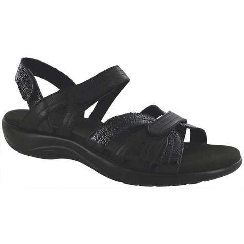 Product image of the Pier velcro sandal in Black from SASNola