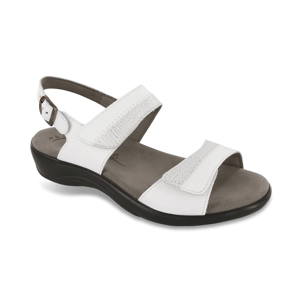 SAS Nudu - Heel Strap Sandal | SASnola - White / 8.5 / Narrow - SAS ...