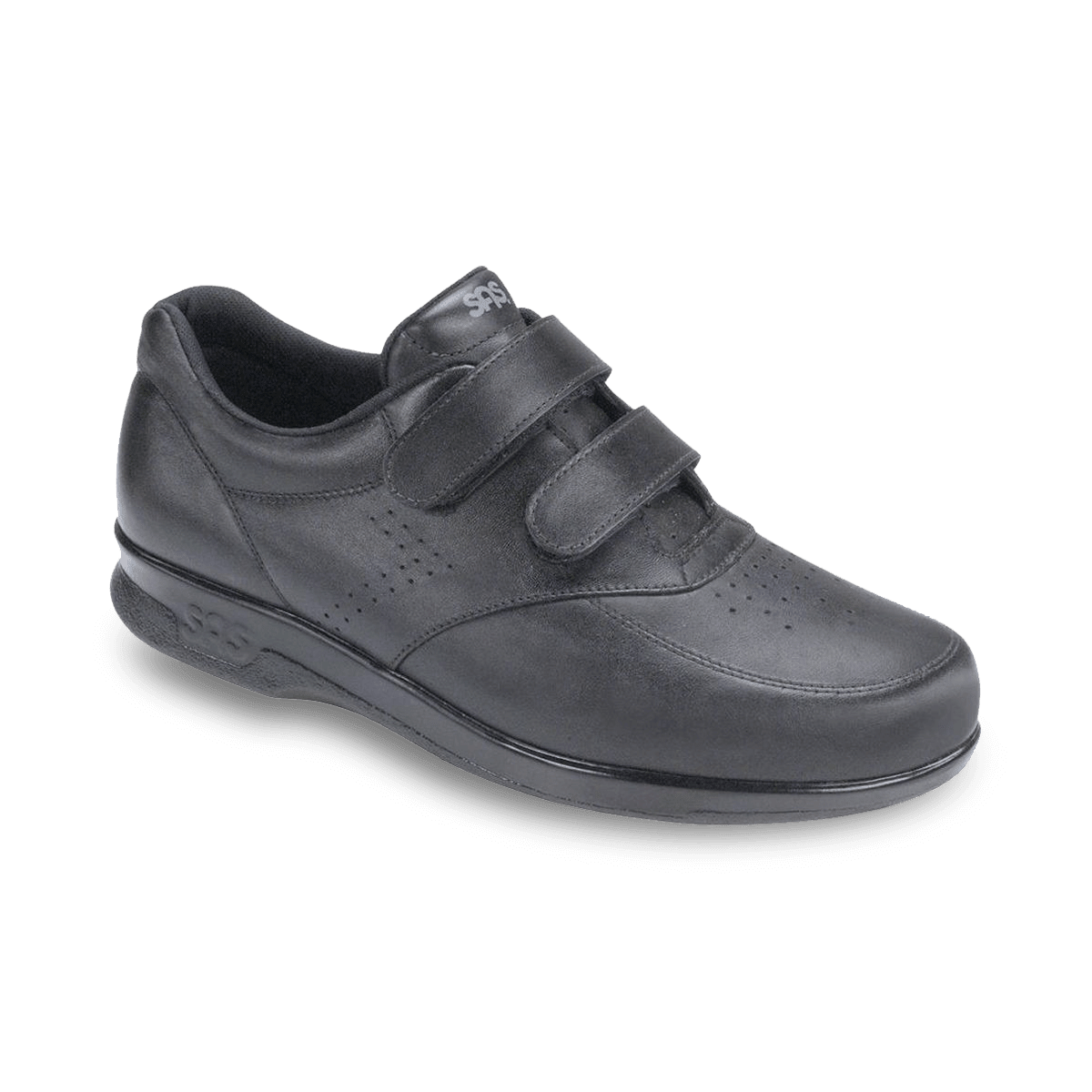 VTO Black - Men's Velcro Walking Shoe - SAS Shoes | SASnola.com