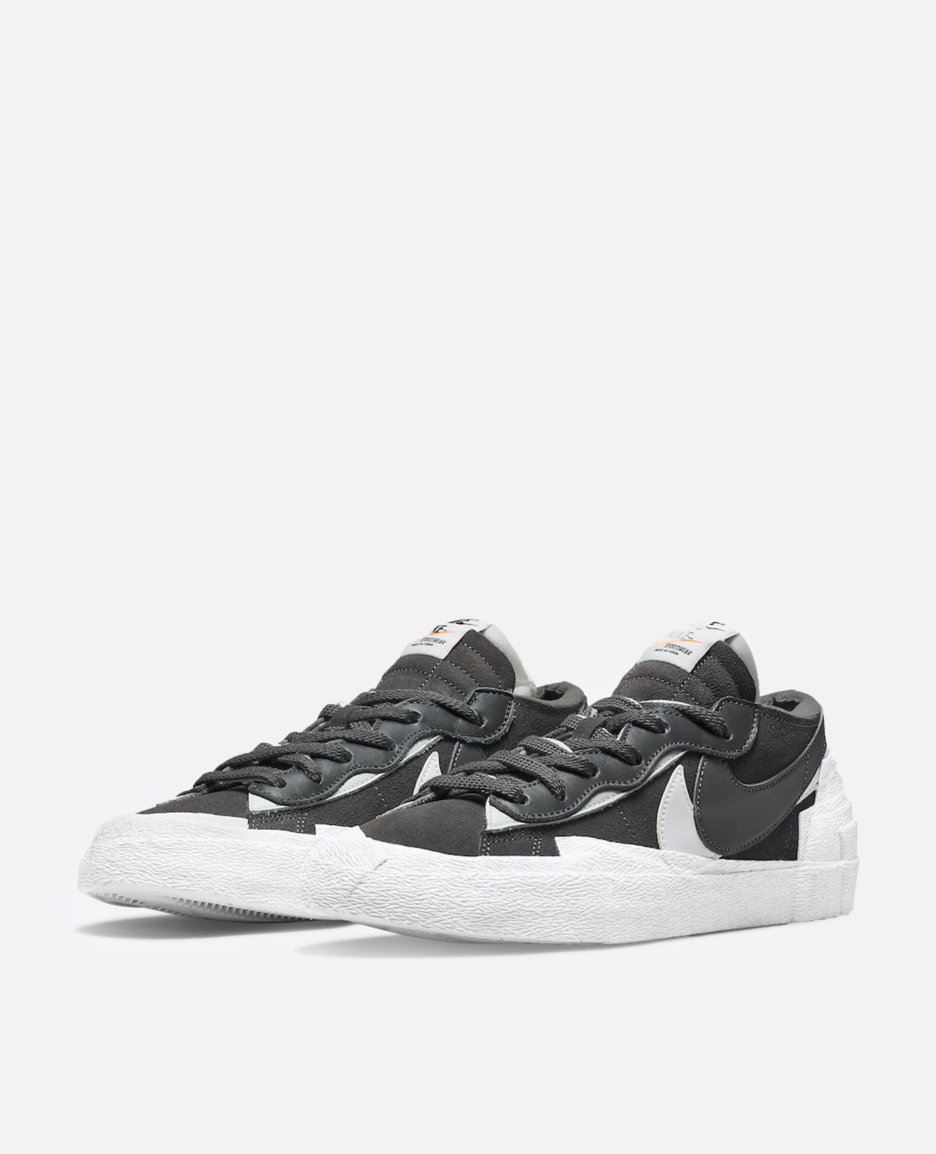 Nike x Sacai Blazer Low (Iron Grey/White-White)