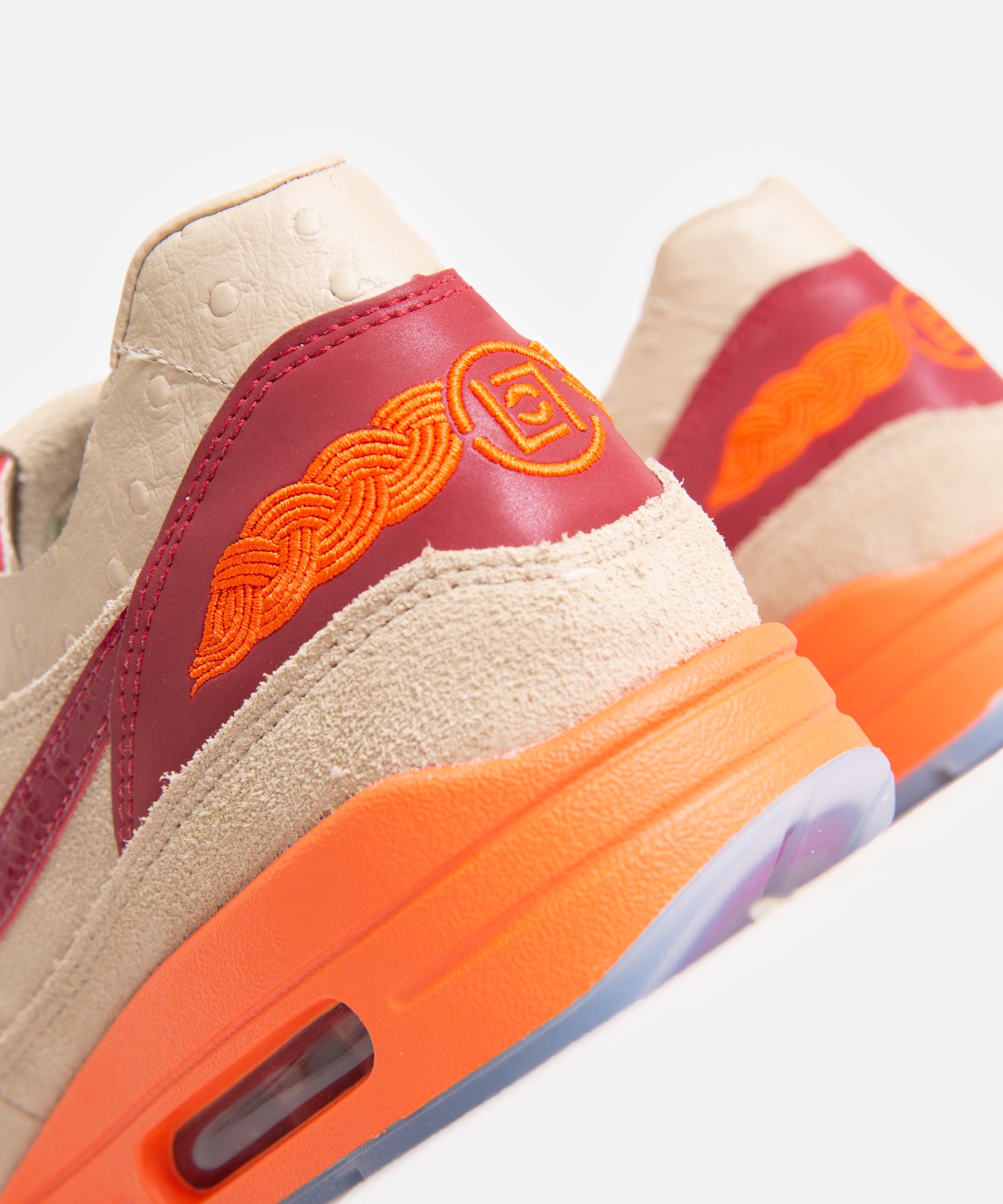 Nike x Clot Air Max 1 (Net/Deep Red-Orange Blaze)