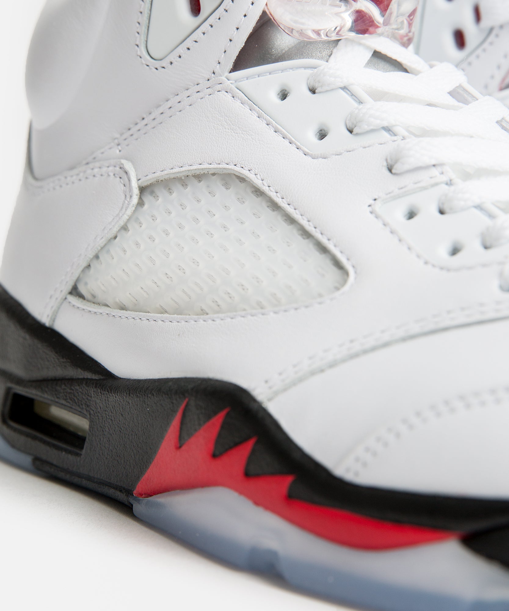 retro 5 jordans white fire red