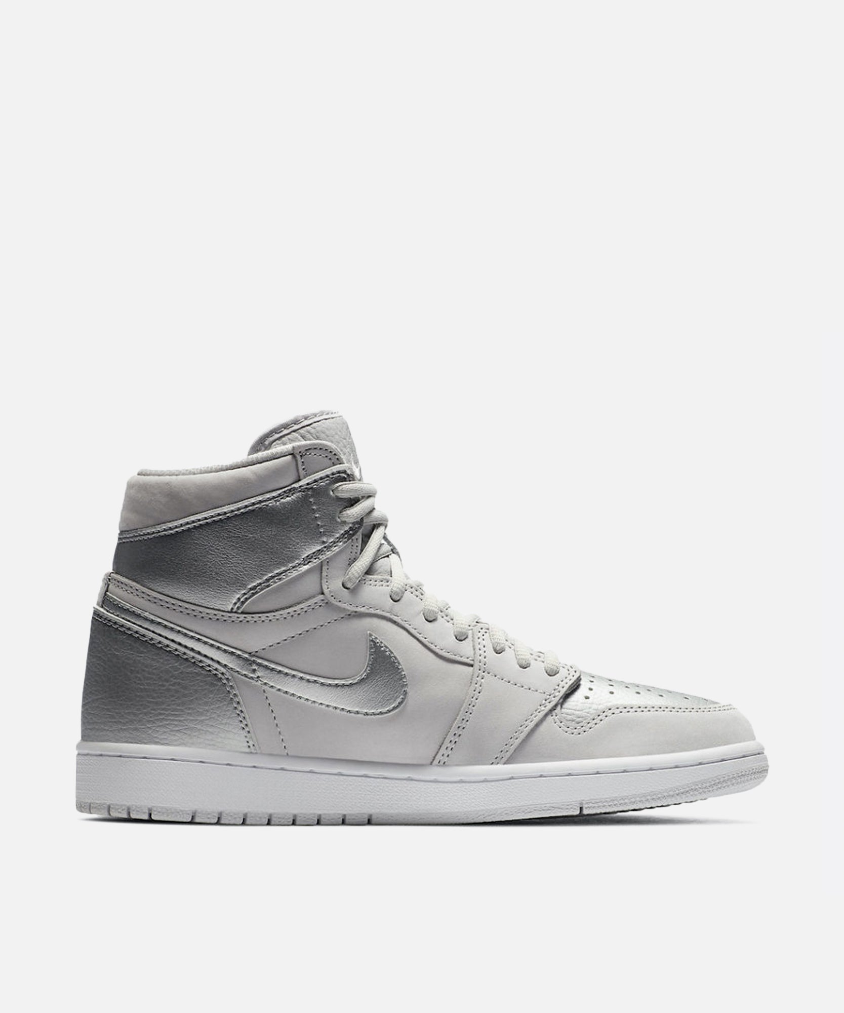 air jordan white and silver