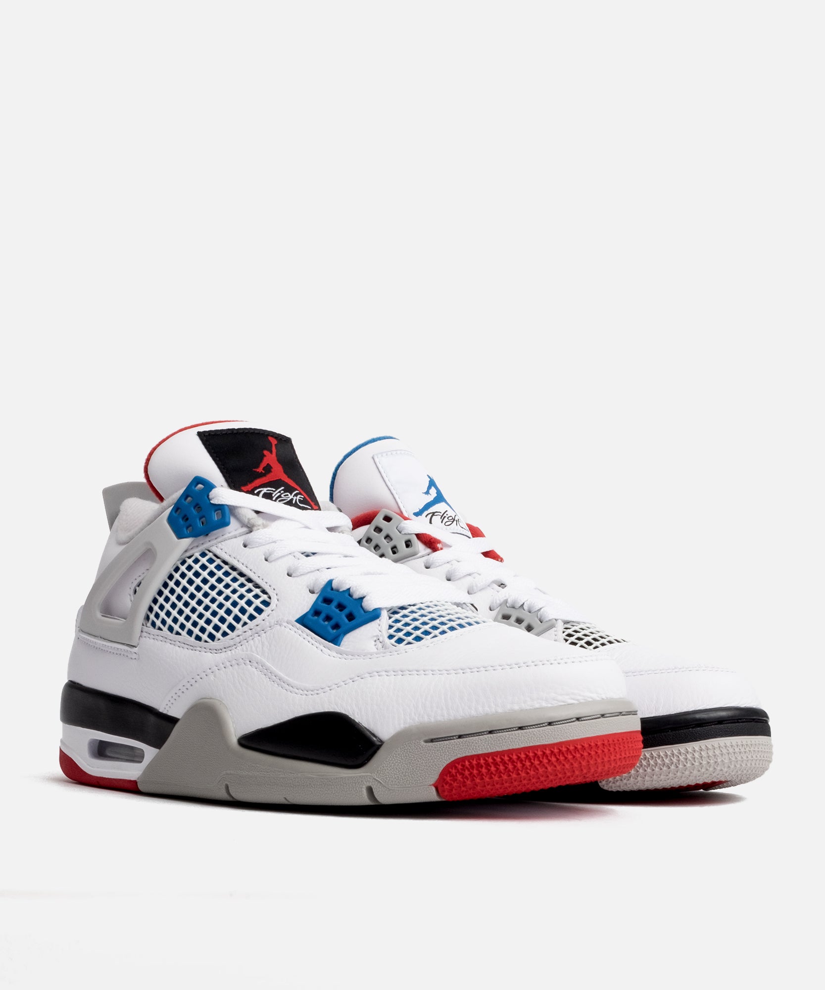 White Military Blue Fire Red Jordan 4 Promotions