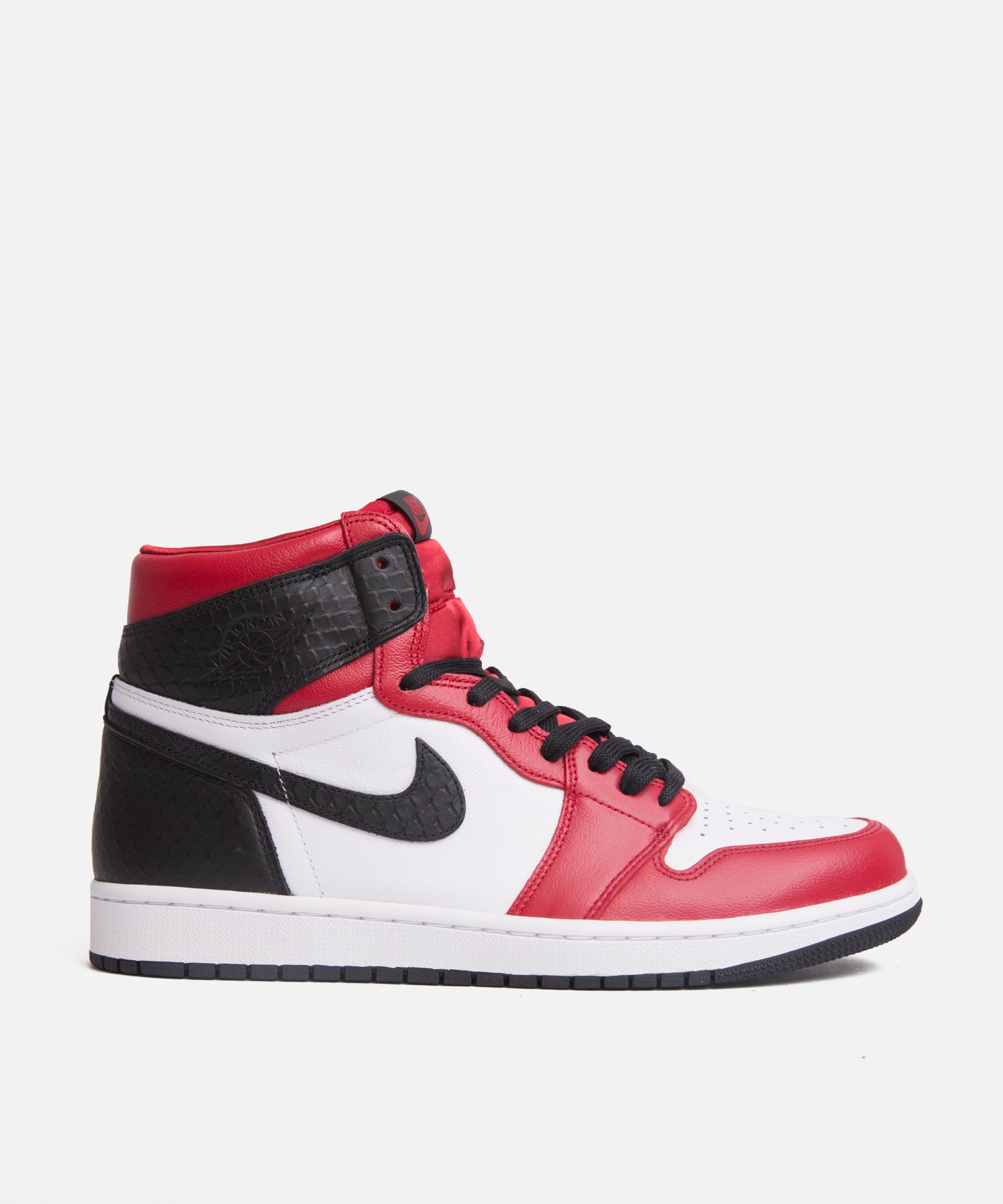 red and white air jordan 1