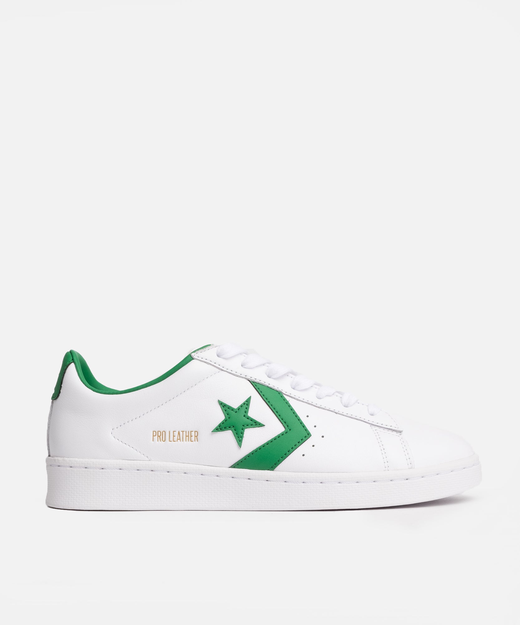 converse pro leather green white