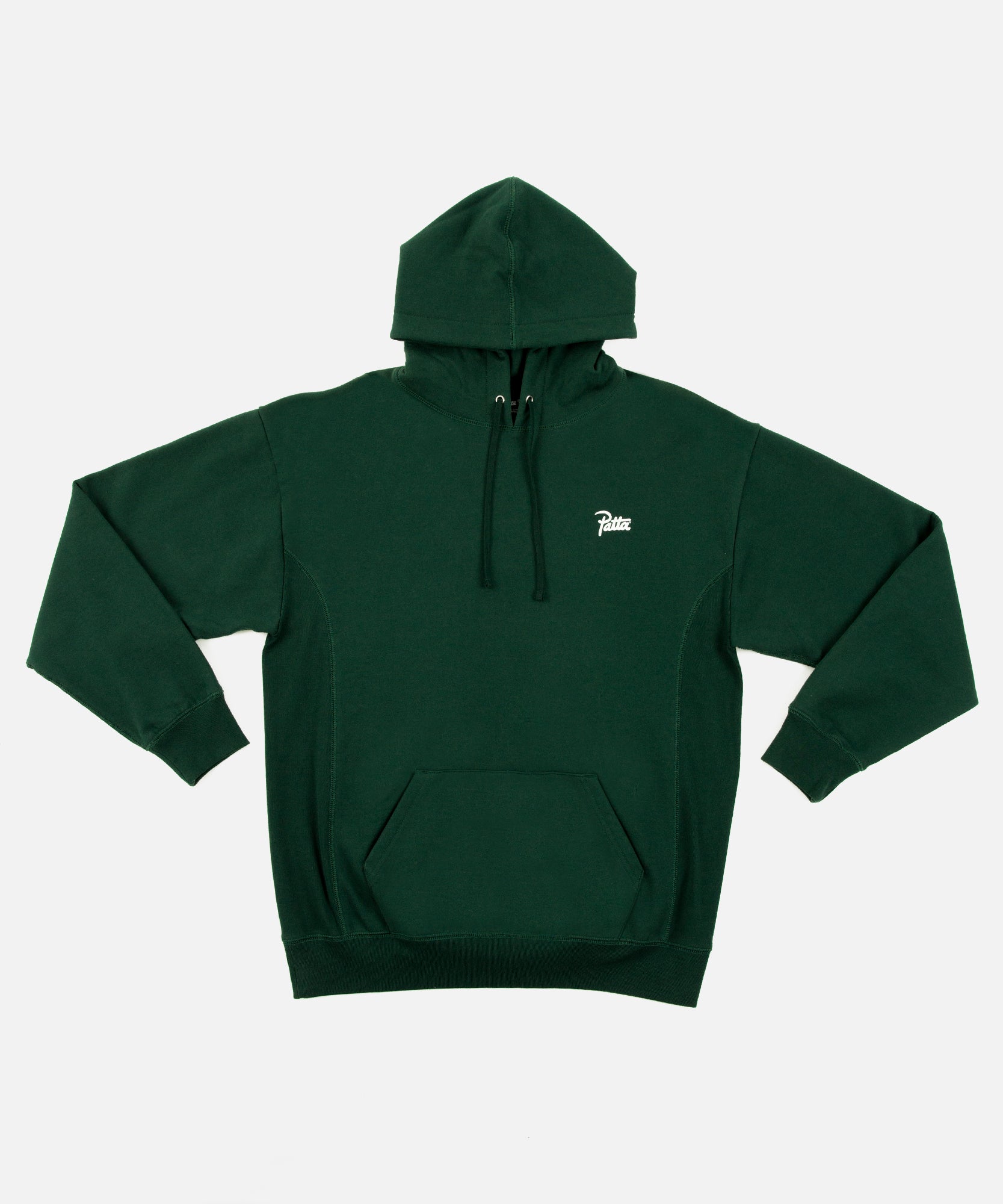 pine green and black hoodie
