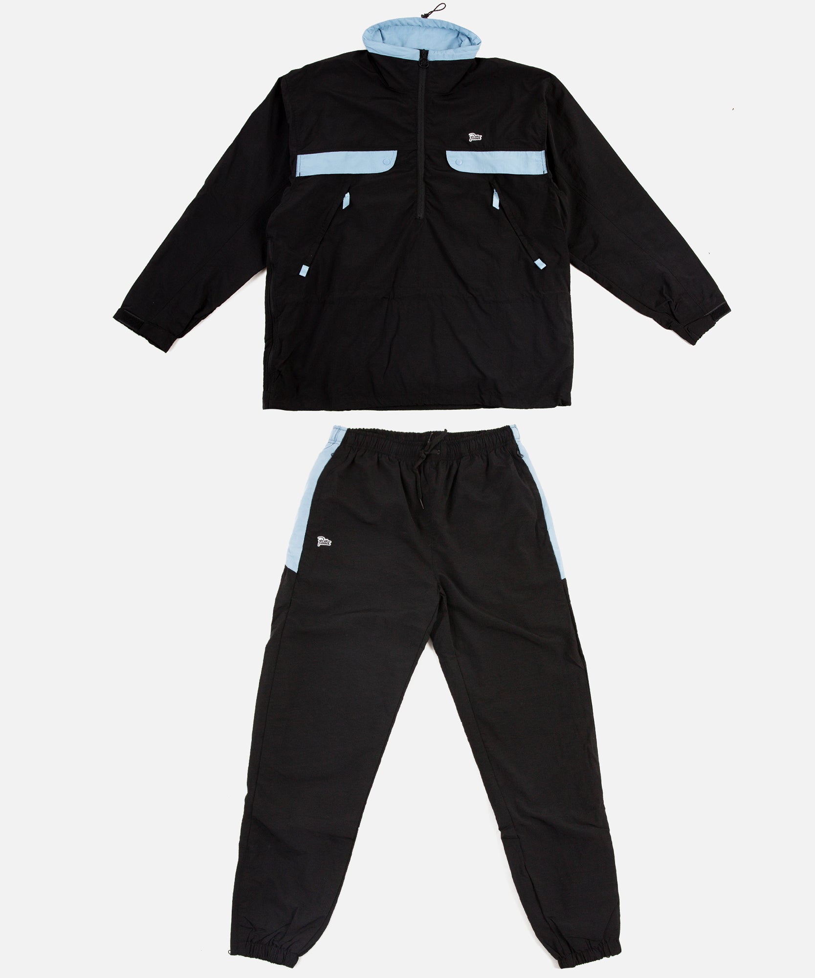 patta checkered warm up jogger