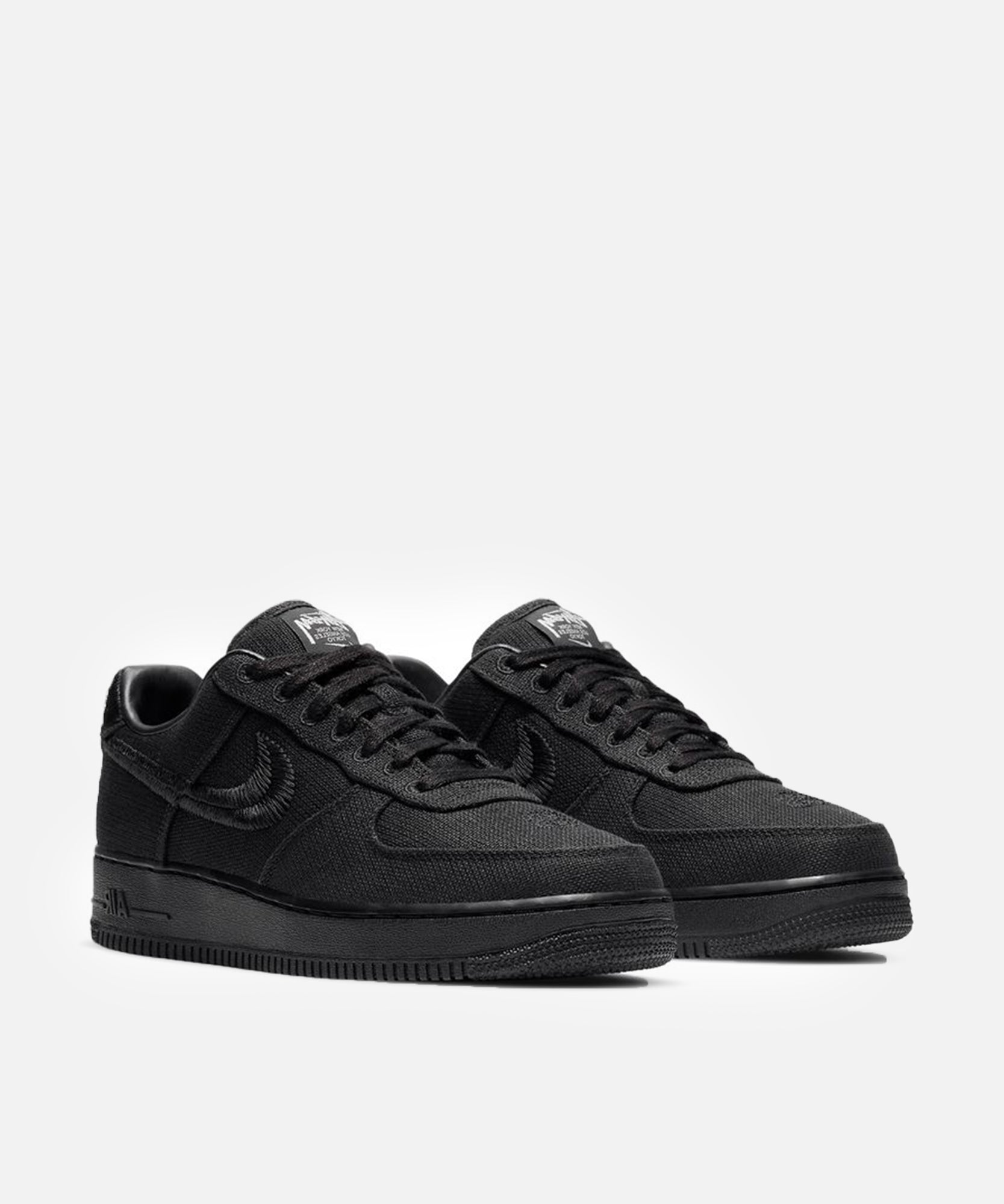 stussy nike air force 1 low black