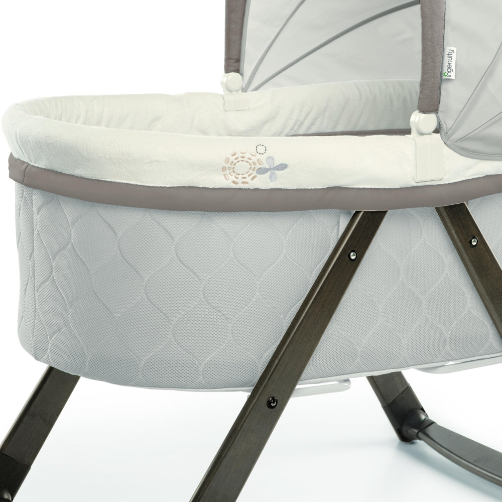 ingenuity foldaway rocking wood bassinet canada