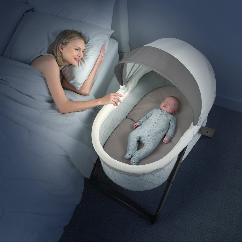 ingenuity foldaway rocking wood bassinet canada