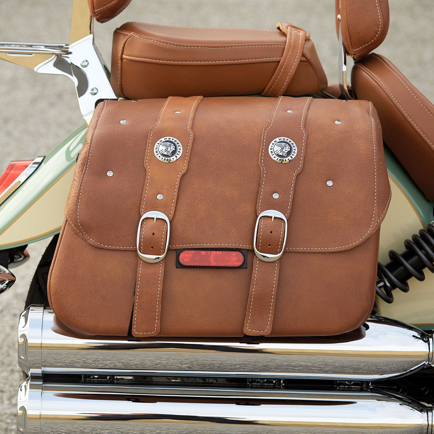 Genuine Leather Saddlebags - Desert Tan – Indian Motorcycle Australia