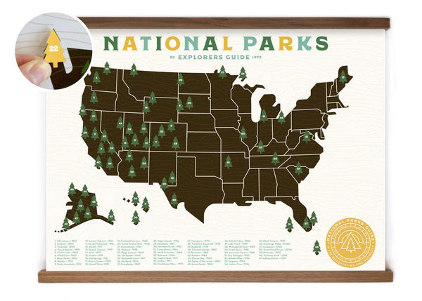 ELLO THERE NATIONAL PARKS MAP