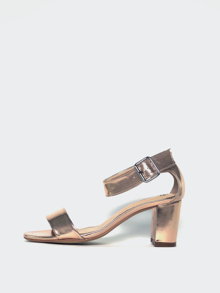 rose gold evening shoes