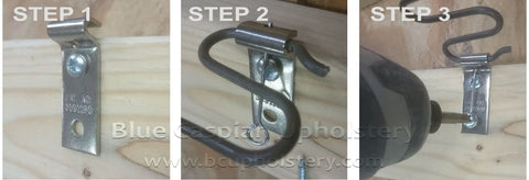 Zig Zag Spring Clips/Bracket Repair Kit With Screws - BC Upholstery