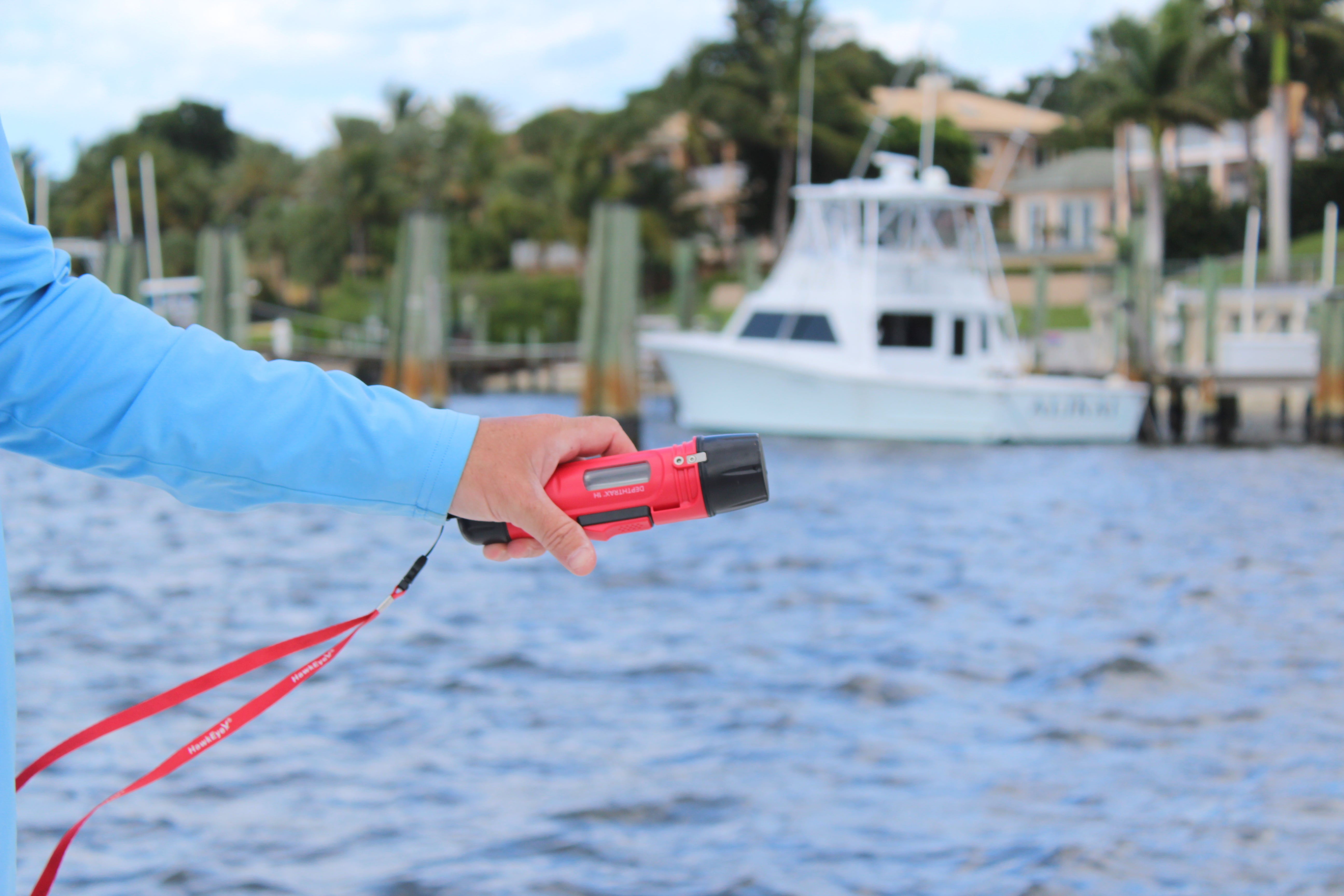 DepthTrax 1H Best Handheld Depth Finder HawkEye® Electronics