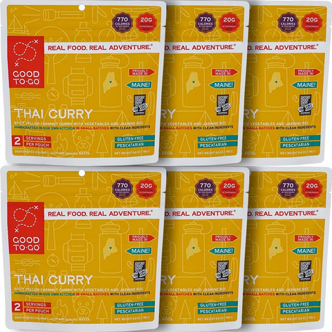 GOOD TO-GO Thai Curry Dehydrated Backpacking and Camping Food Lightweight  Easy to Prepare