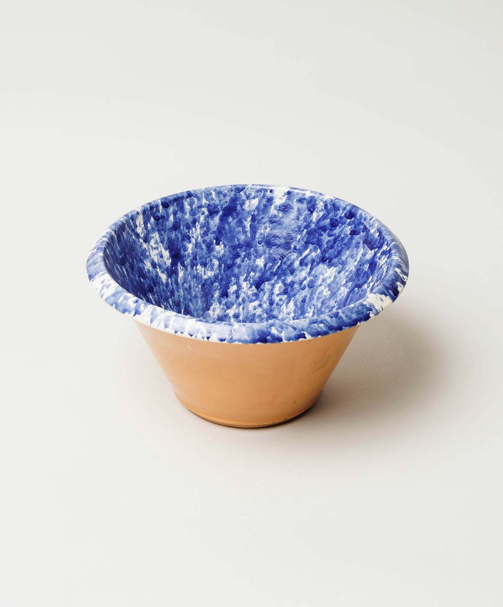 Splatterware Mixing Bowls in Green + Blue