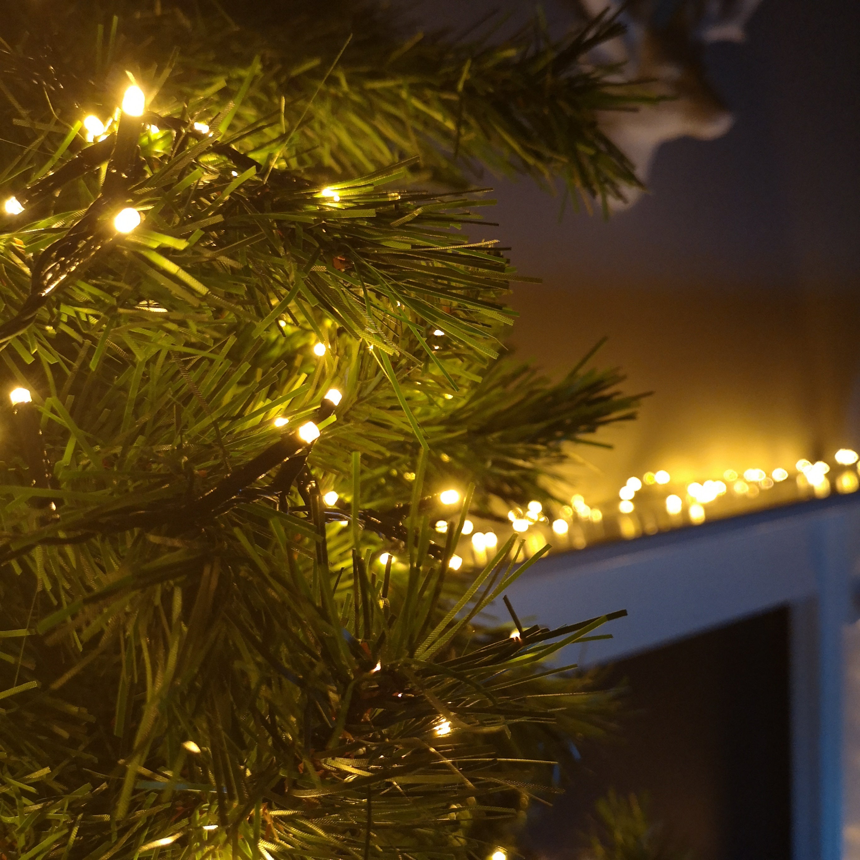 vintage gold tree lights