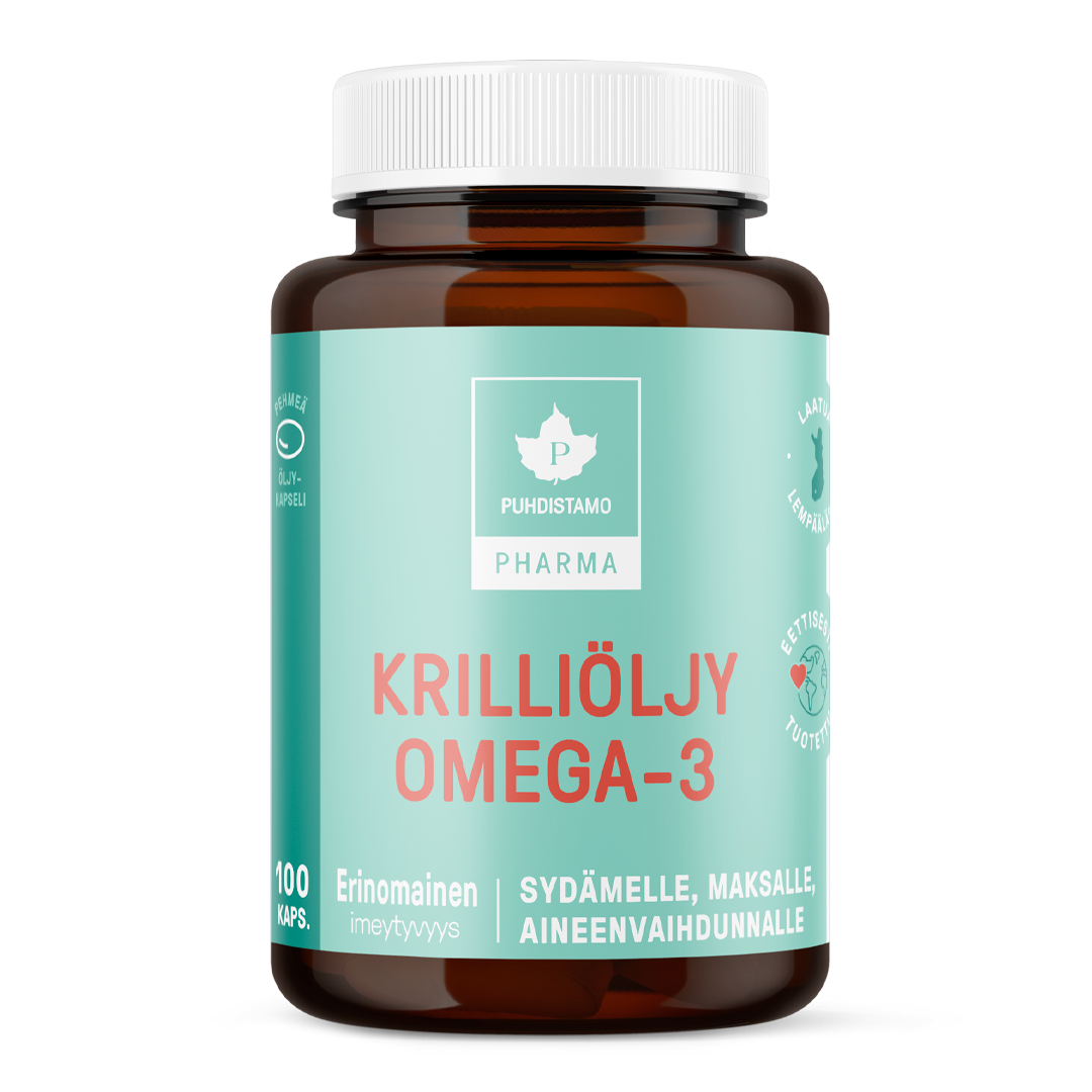 Krilliöljy Omega-3 - 100 kaps - Puhdistamo product image