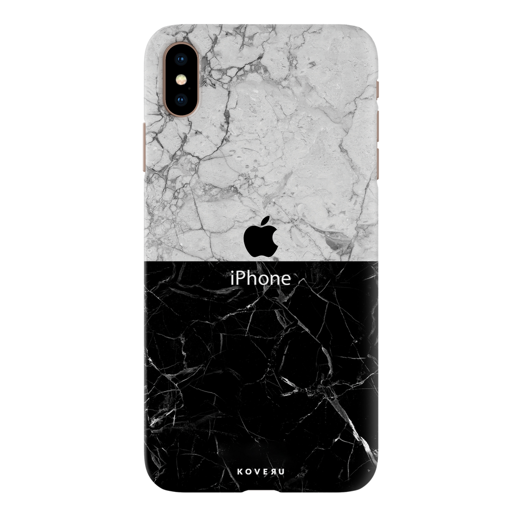 Grey Black Marble Cover Case For Iphone Xs Max Koveru