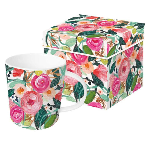 La Belle Rose Canvas Cosmetic Bags