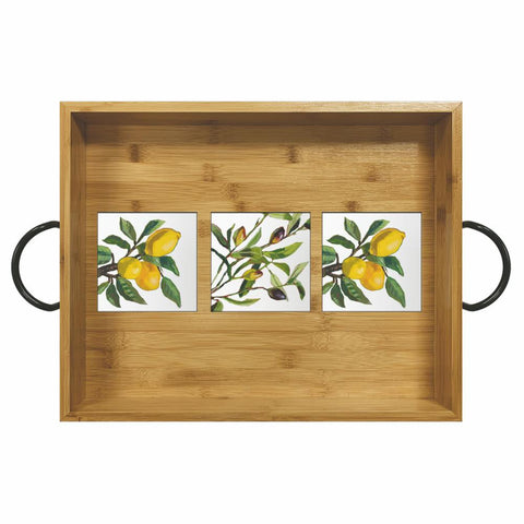 Paperproducts Design Bamboo Plate Set, Meadow Buzz - 50003