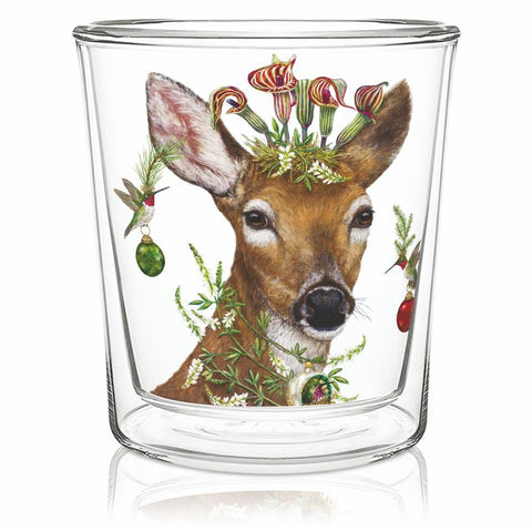 Christmas Deer Kitchen Hand Towels - Group Therapy Wine