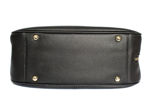 Madeline Pebbled Leather Hobo Bag, Camera Purse in Black – Meliae Bag