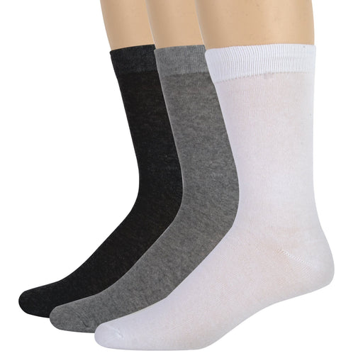 Wholesale Men's Solid Tube Socks - White